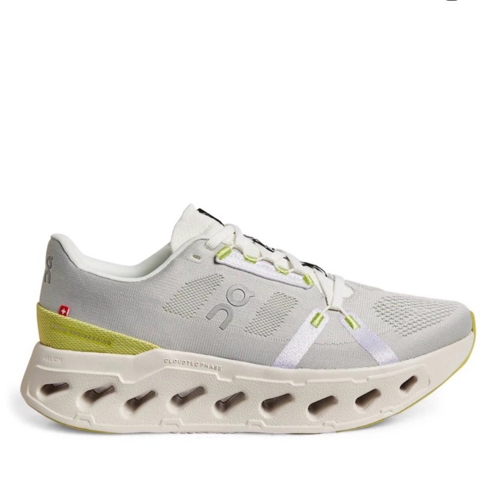 On Running Cloudstratus Sneakers - Light Gray and Lime 
Cloudrunner 2 Trainers